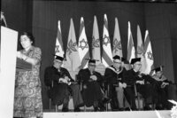 אוניברסיטת תל אביב העניקה למנהיג מפ"ם, מאיר יערי, תואר דוקטור של כבוד.