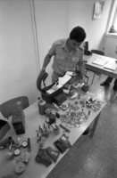 Police has encovered production of dangerous weapons and explosives prepared by a young school boy.