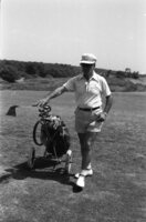 A Golf Club of the South African immigrants I Israel enjoing the facilities at the Ceasarean Golf Club.