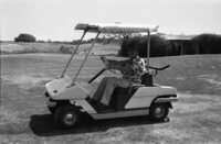A Golf Club of the South African immigrants I Israel enjoing the facilities at the Ceasarean Golf Club.