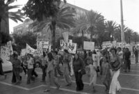 Israeli women demonstarting aganst the new abortion law.