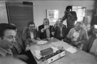 Representatives of the Journalist Ass talking on rising of their wages.
