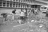 Angry flower-growers tossed bunches of wilting flowers from the roofs of buses and trucks in the centre of Tel Aviv.