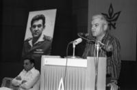 A memorial for the late former Chief of Staff General David Elazar on the 30th day of his funeral was held at the Tel Aviv University.