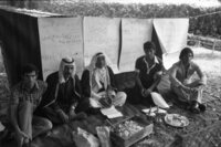 The Bedouin minority take also preparations for the forthcomming State elections and the political parties are holding their speeches in their traditional tents.
