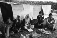 The Bedouin minority take also preparations for the forthcomming State elections and the political parties are holding their speeches in their traditional tents.