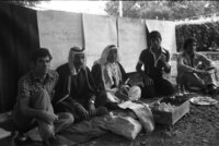 The Bedouin minority take also preparations for the forthcomming State elections and the political parties are holding their speeches in their traditional tents.