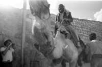 Christian community celebrating the Palm Sunday on the Easter Holiday.