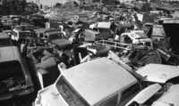 The cemetery of vehicles at Vadi Joz, Jerusalem.
