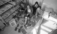 Police cought a quantity of drugs like Hashish and other stolen property.
