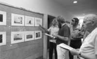 Opening of an exhibition made by students studying art and supported by the American-Israel Fund.