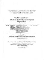 Correspondencia con CYCO (Central Yiddish Culture Organization) en Nueva York y con otras instituciones de México y del exterior sobre ayuda para rescatar judíos y conseguirles visas para emigrar de Japón, Casablanca, Holanda, Shangai, etc.