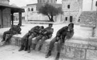 IDF units patroling on Mt Scopus next to the Mosques Omar and el-Aksa.