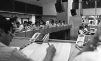 A press conference with South African Intellectuals.