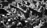 הצבעת אי-אמון בכנסת.