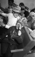 Reading the Declaration of Purim in a Tel Aviv Synagogue – הספרייה הלאומית