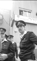 Commander of the Ayalon region, Nitzav Mishne Habib, arriving to the crime scene.