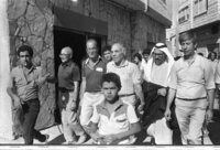 ערבים ישראלים מוחים נגד הכיבוש.
