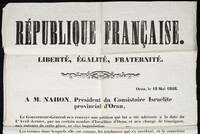 Déclaration de Mr. Garbé (Charles Théodore), Directeur des Affaires civiles, province d'Oran contre la pétition des Israélites d'Oran au Gouverneur General d'Algérie.