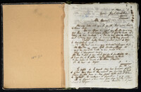 Cahier de copies de lettres commerciales, rabbiniques et privées de Rabbin David Askenazi et A. Benatar.