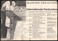 כרזה - Akademie der Kunste.