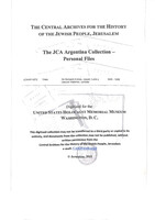De Bernardi Andres, Jaquet, Lucio y Lascow Vladimiro, contrato (colonia: Clara).