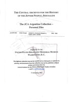 Amster M. y Guirsovich Benjamin y Kupfer Lazaro, contrato (colonia: Cohen Oungre).