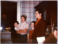 Chanukah 1983 : children; Rav Eliyahu Essas (lower right of frame).