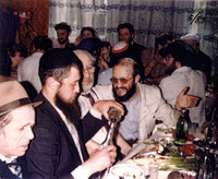 Edelstein wedding; Mottel Lipschitz; Kamishov; Cohen; Dr. Mikhail Khanin.