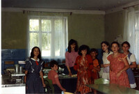 Unidentified females, baking challah : Myrhorod.