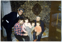 Avraham Adler; Dr. Mikhail Kara-Ivanov with children; Dr. Shimon Yantovsky.