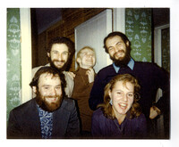 Zarchin & wife; Ruthy Winegarten (in front); Ze'ev Geyzel; Levine.