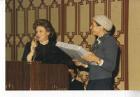 Lady Amélie Jakobovits; Avital Sharansky : tribute dinner, Hilton Hotel, London, England.