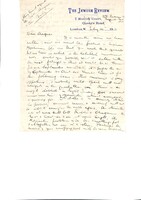 Correspondence in the U.S.A.: Norman Bentwich, Cairo, London, Jerusalem also on Jews in Palestine, relief work; American Jewish Congress, "Kehillah".