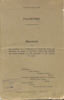 A letter by Pinchas Rutenberg on his proposals to erect an electric plant in Palestine and printed agreements with the Mandatory Government on a concession for the plant.