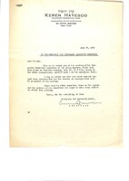Letters, bulletins and press releases of "Keren Hayesod".