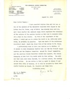 Correspondence, reports and memoranda, especially on Jews in Eastern Europe.