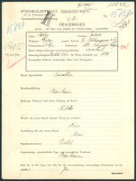 Applicant: Adler, Jakob; born 4.11.1872 in Bonyhád (Hungary); married; profession(s): Privatier.