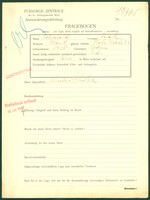 Applicant: Ackerfeld, Isak; born 1925 in Będzin (Poland); single; profession(s): Schüler.