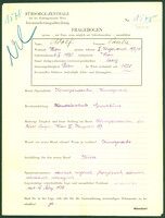 Applicant: Adolf, Paula; born 6.10.1920 in Vienna (Austria); single; profession(s): Korrespondentin, Kunstgewerbe.