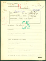 Applicant: Ajzenkojt, Aron; born 15.1.1910 in Warsaw (Poland); married; profession(s): Schneider.