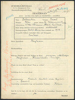 Applicant: Bobruskin, Israel; born 27.5.1893 in Homel (Russia); married.