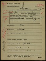 Applicant: Bondy, Marie; born 11.4.1904 in Teplice (Czech Republic); single.