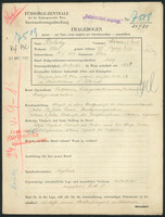 Applicant: Belsky, Mina Emil; born 19.4.1912 in Vienna (Austria); single.
