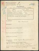 Applicant: Beran, Erich; born 31.3.1911 in Vienna (Austria); single.