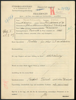 Applicant: Berditschewsky, Fischel; born 1.2.1883 in Elisabetgrad (Ukraine); married.