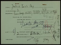Applicant: Berg, Juda; born 29.1.1889 in Narajów (Ukraine); married.