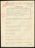 Applicant: Amtmann, Josef; born 21.12.1901 in Budapest (Hungary); married; profession(s): Handelsangestellter.