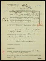 Applicant: Bachrach, Helene; born 1.9.1885 in Bruck an der Leitha (Austria); divorced / widowed.
