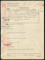 Applicant: Bilker, Daniel; born 29.4.1901 in Ternopilʹ (Ukraine); married.